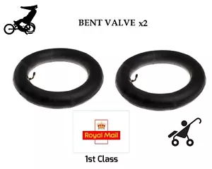 2 x Inner Tubes 12" BENT VALVE Fits BUGABOO DONKEY REAR 1st Class Royal Mail - Picture 1 of 1