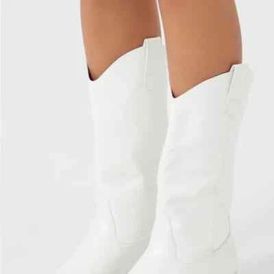 Botas vaqueras vaqueras blancas talla 9 nuevas con etiquetas Foto 1 de 3