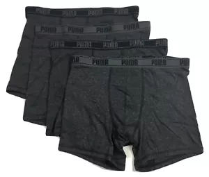 Puma Boxer Briefs Mens 4-Pack Black Limited Edition Large or Extra-Large - Picture 1 of 7
