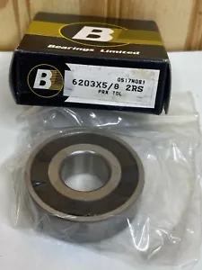 Bearings Limited 6203X5/8 2RS PRX TOL Sealed Ball Bearing - Bild 1 von 6