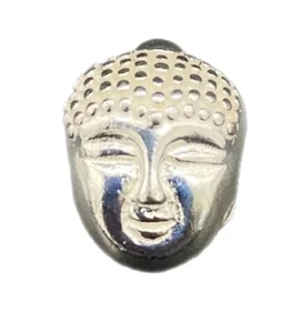 925 Sterlingsilber Charms - 3 x BUDDHAKÖPFE - je ca. 12x9 mm - Bild 1 von 3