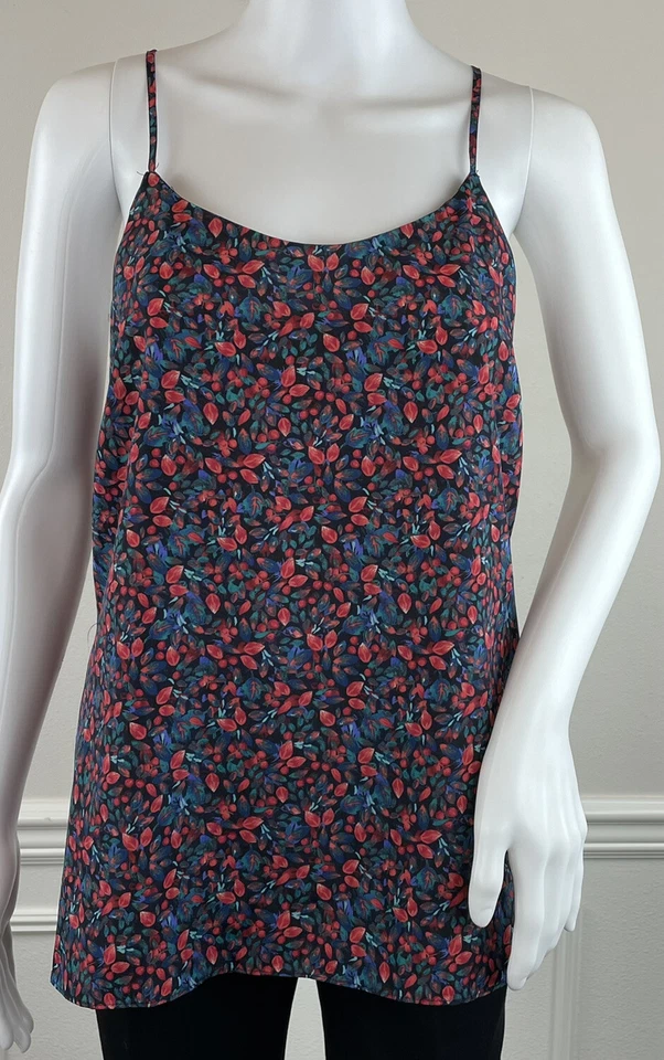 J.Crew 58920 Pink/Yellow Pineapple Print Sleeveless Tank Top Blouse Size 10
