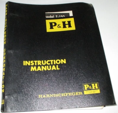 P&H T-150 Crane Instruction Service Shop Maintenance Manual Harnischfeger 10-69 - Image 1 of 4