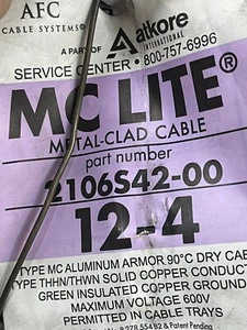 MC Lite 2106S42-00  12-4 250’ - Picture 1 of 3