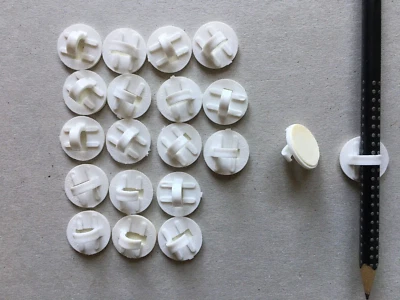 20 x Stifthalter Clip rund, Pinselhalter aus Kunststoff selbstklebend - Bild 1 von 2