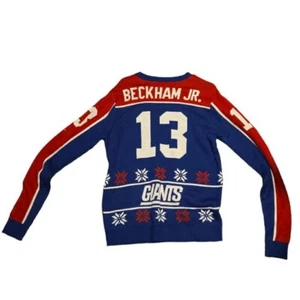 New York Giants Odell Beckham Jr. Christmas Sweater Men’s Medium - Picture 1 of 2