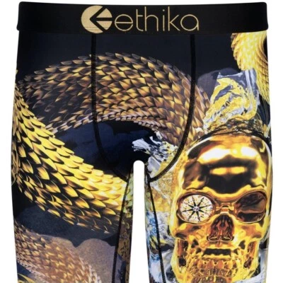 ETHIKA HOMBRE ROPA INTERIOR BÁSICA BOXER DORADO BOI NEGRO Foto 1 de 3
