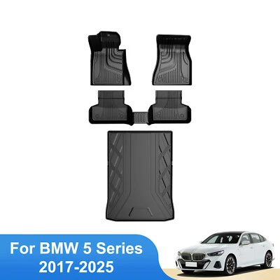 Floor Mat &Trunk liner For Car 2017-2025 BMW 5 Series Sedan 530i 530e 540i M550i Foto 1 de 4
