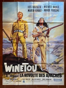 Plakat Winetou La Aufstand Der Indianer Apache Winnetou Lex Barker 120x160cm - Bild 1 von 1