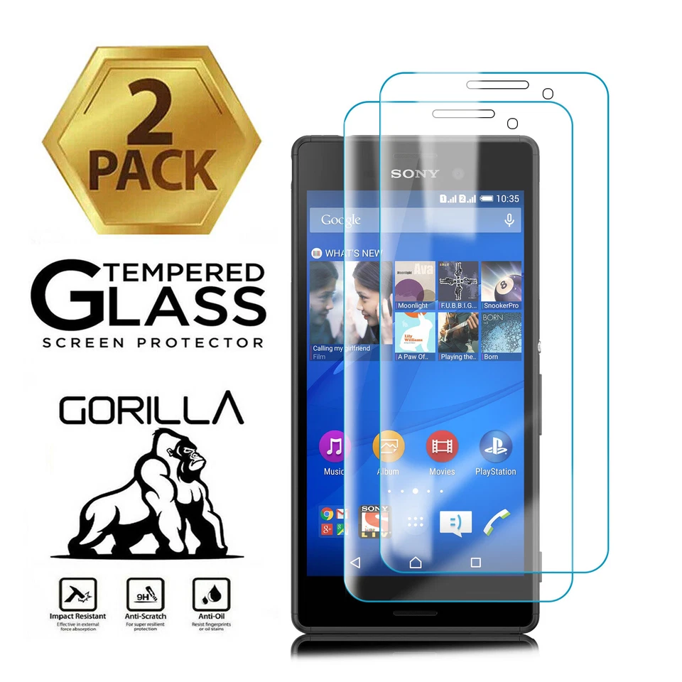Gorilla Tempered Glass Screen Protector For Sony Xperia 1 XZ2 Z3 Z4 Z5 Compact - Image 1 of 4