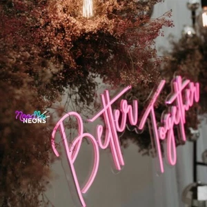Wedding Name sign Custom Neon Sign Led Light Reception decor Personalized Gift - Picture 1 of 7