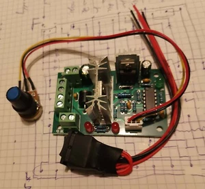 Platine für Modellbahntrafo,Fahrstrom bis 3A,Gleichspannungseingang 10V-30V, PWM - Bild 1 von 5