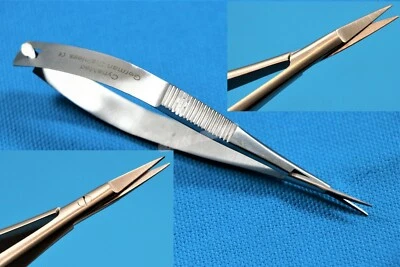 CYNAMED PREMIUM GRADE CASTROVIEJO MICRO SCISSORS 3.5" STRAIGHT TIP SURGICAL OPHTHALMIC