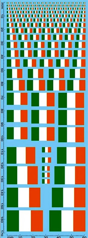 IDC DECALS Flaggen Irland Flags Ireland Drapeaux Irlande 1:32 Decal Abziehbilder