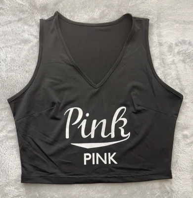 Розовый интимный и сна носить черный Sports укороченный верхний размер маленький повседневный Summer - Изображение 1 из 4