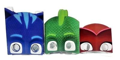 PJ Masks Paper Toddler Masks (10 Count)  (1) Owlette, (5) Gekko, (4) Catboy, NEW - Image 1 of 4