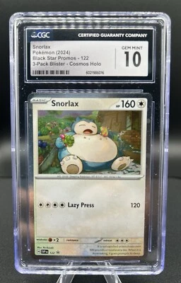 Snorlax 122 Sv: Scarlet & Violet Promo Cards Holo CGC 10 GEM MINT - Image 1 of 2
