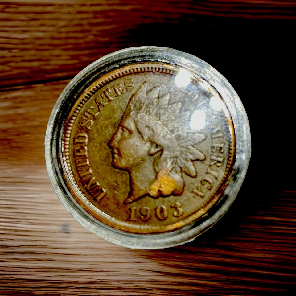 1903 indian head penny - Image 1 of 2