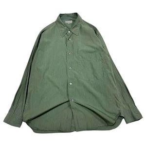 Margaret Howell 2021 Fine Compact Cotton Poplin Shirt Khaki M Japanese Designer - Picture 1 of 9
