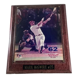 Mark McGwire Plakette 10x8 Schallplattenbrecher 62. Homerun 8. September 1998 - Bild 1 von 5