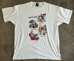 Vintage Warner Bros T-Shirt 1998 Super Dad XXL - Bild 1 von 7