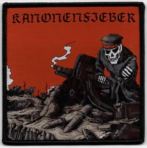 KANONENFIEBER-PANZERHENKER- WOVEN PATCH-BLACK BORDERS-LIMITED - Picture 1 of 1