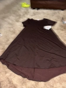 LuLaRoe Neu Mit Etikett Carly Größe L. Kurzarm Dunkelbraun. Heavier Like Sweatshi - Bild 1 von 6