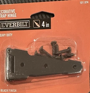 Everbilt strapazierfähiges dekoratives Bandscharnier schwarz 4 101974 - Bild 1 von 1
