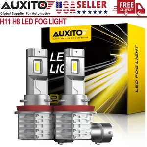 AUXITO LED Bombilla Antiniebla H8 H16 H9 H11 Bombilla Antiniebla Blanca 6500K Lámpara de Alta Potencia - Imagen 1 de 12