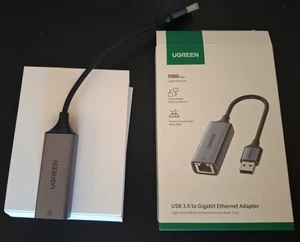Ugreen USB 3.0 Gigabit LAN Adapter 1000 Mbps Aluminium Aussenhülle USB-A RJ45 - Bild 1 von 8
