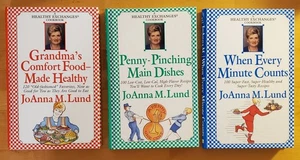 Healthy Exchanges Cooks by JoAnna M Lund Lot of 3 Hardcovers 1998 - Imagen 1 de 6