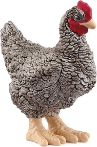 Farm World 13997 Plymouth Rock Chicken Toy Figure Schleich 61718 - Picture 1 of 3
