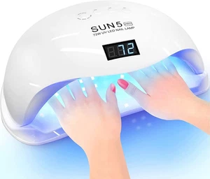 Triline SUN5 PRO UV LED Nail Lamp 72W, Professional Nail Dryer Machine, Best Gel - Picture 1 of 9