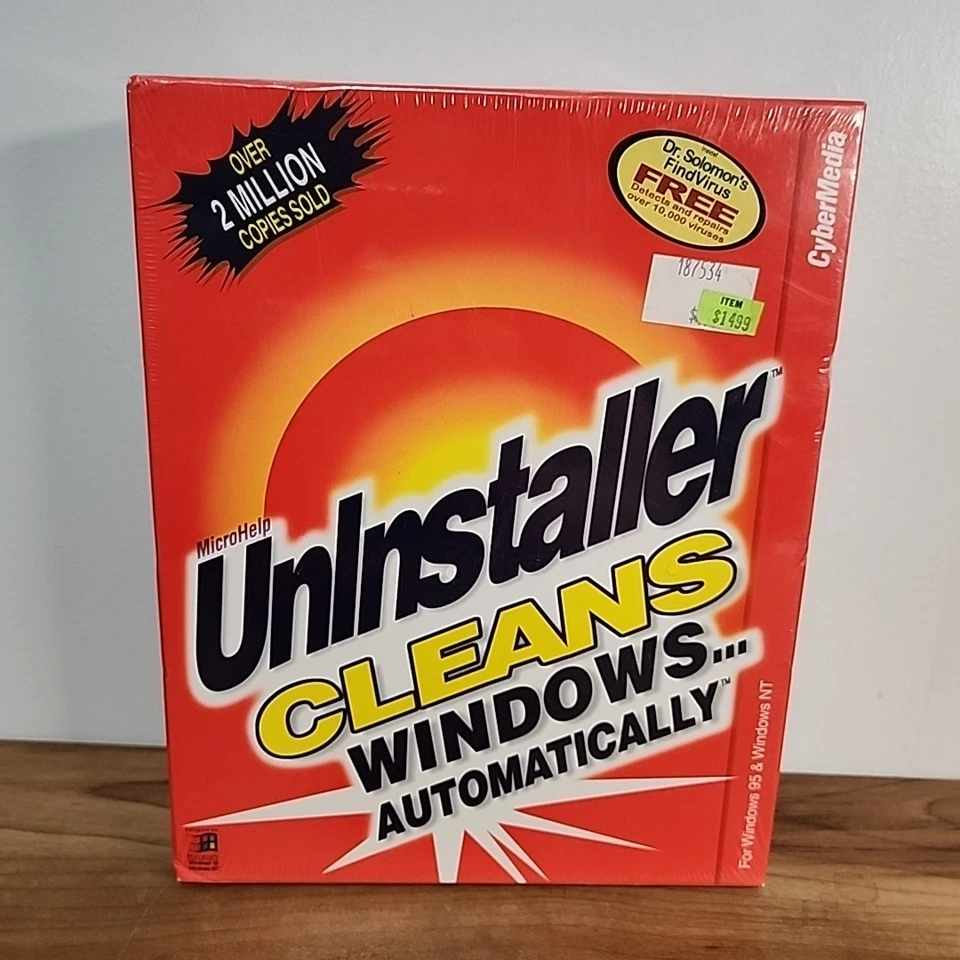 Microhelp Uninstaller Windows 95 And NT CD Rom Version CyberMedia - Image 1 of 4