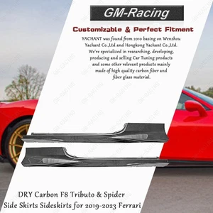 Dry Carbon F8 Tributo & Spider  Side Skirts Sideskirts for 2019-2023  Ferrari - Picture 1 of 10