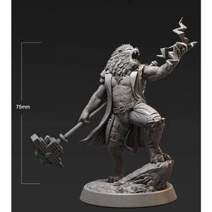 1/24 75mm 3D Print Cyberpunk Model Kit Warrior Lion King Unpainted - Picture 1 of 1