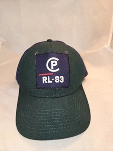 POLO RALPH LAUREN BRAND NEW PATCHED RL-93 GREEN/BLUE TRUCKER HAT 1 OF 1 - Picture 1 of 4