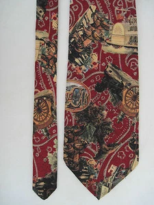 -AUTHENTIQUE cravate cravatte VERSACE 100% soie TBEG vintage - Picture 1 of 5