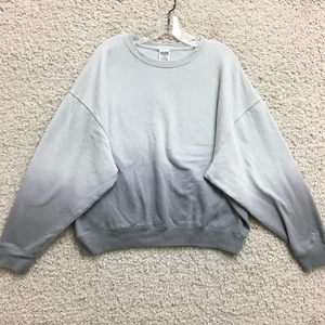 PINK Victorias Secret Sweatshirt Medium Adult Gray Crewneck Pullover Womens M - Picture 1 of 9