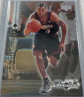 98-99 ALLEN IVERSON UD BLACK DIAMOND BASKETBALL CARD - Image 1 of 2