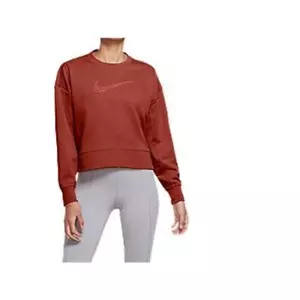 Nike Women's Dri-FIT Get Fit Crew Center Swoosh Sweatshirt (XS) - Picture 1 of 9