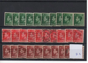 GB - Edward V111 - (XB21) - drei Werte bis jeweils 1,5d zehn - gebraucht - Bild 1 von 1