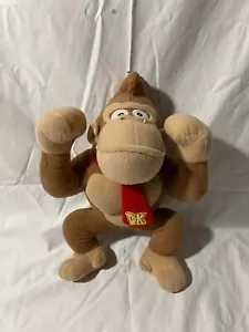 Super Mario Bros DONKEY KONG Plush Stuffed Toy 2019 Nintendo 11" - Picture 1 of 3