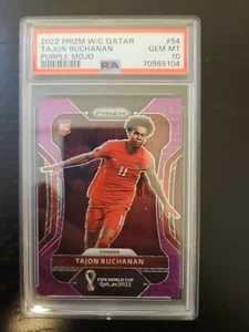 2022 Prizm Tajon Buchanan RC Purple Mojo /49  Psa 10 Canada - Picture 1 of 2