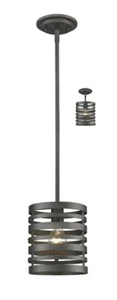 Z-Lite 441MP-BRZ Memphis 1 Light Pendant / Ceiling Fixture - Picture 1 of 2