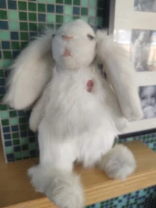 Vintage Osterhase Hase Stofftier Plüsch Puppe Tilly ENTZÜCKEND  - Bild 1 von 6