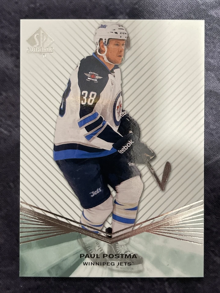 2011-12 SP Authentic Rookie Extended R98 Paul Postma Winnipeg Jets - Image 1 of 2