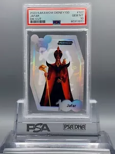 JAFAR 2023 KAKAWOW PHANTOM DISNEY 100 SILVER HOLO DIE CUT 107 PSA 10 GEM MINT - Picture 1 of 2