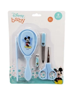 Disney Baby Mickey Mouse Azul 5 Piezas Preparación Infantil Set Nuevo Regalos para Bebé - Imagen 1 de 2