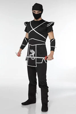 5 PC. Men RUTHLESS NINJA Costume Set - Image 1 of 4